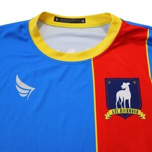Ted Lasso AFC Richmond Soccer Jersey Mens 3X Blue Red Greyhound Crest Athletic